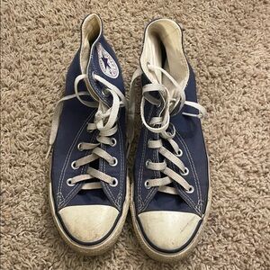 Classic Blue High-Top Sneakers